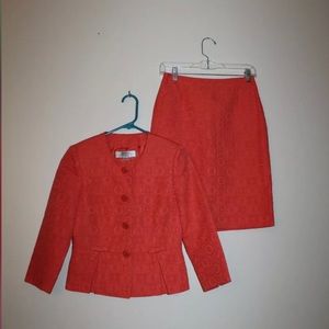 Two piece skirt suit